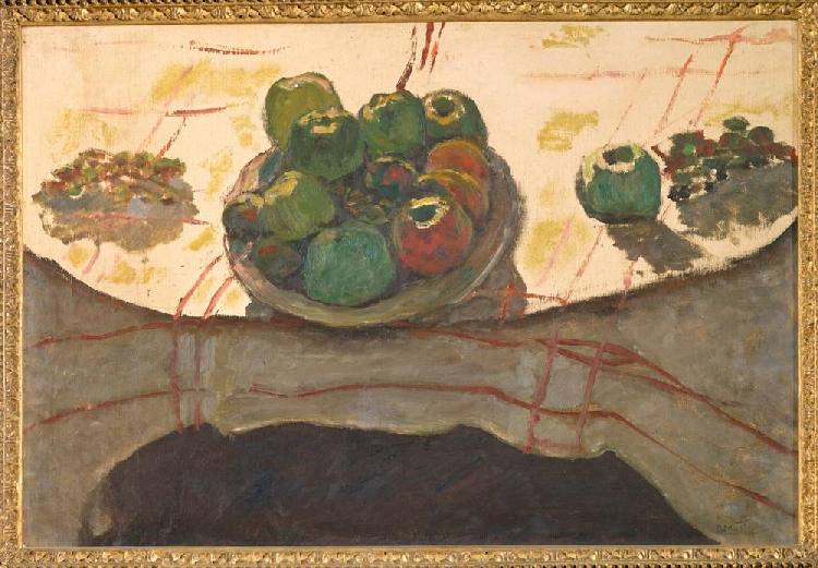 Natur morte; assiete et fruits ou coupe de pèches de Pierre Bonnard