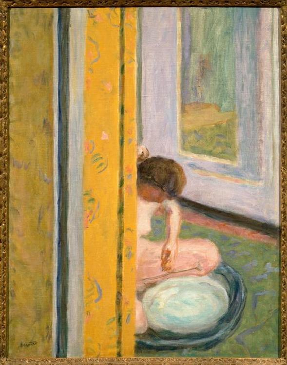 Nude with Yellow Curtain de Pierre Bonnard