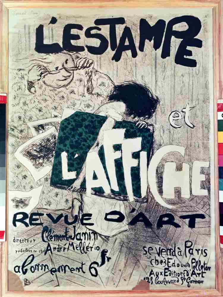Poster advertising the LEstampe et lAffiche Revue dArt de Pierre Bonnard