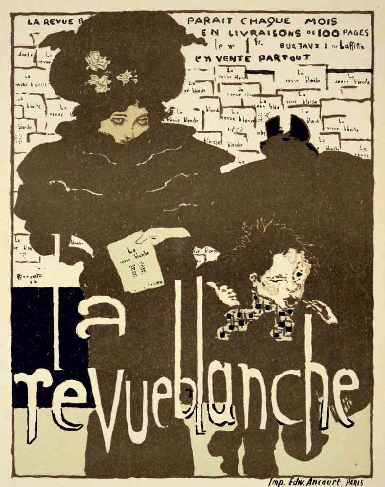 Reproduction of a poster advertising La Revue Blanche de Pierre Bonnard