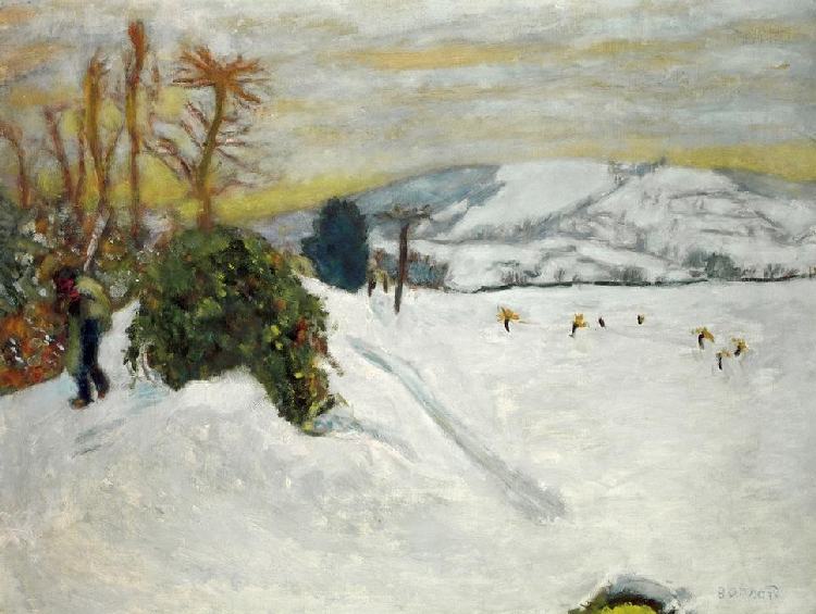 Snowy Landscape in Dauphiné de Pierre Bonnard