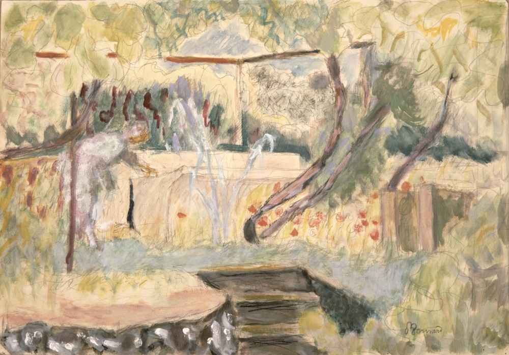 Study for Woman in a Garden de Pierre Bonnard