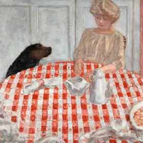 The red-chequered Tablecloth or The Dog’s Dinner