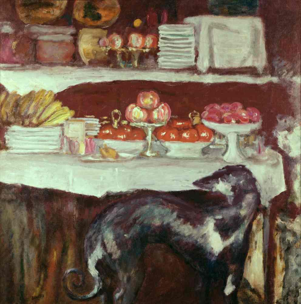 Greyhound and Still Life de Pierre Bonnard