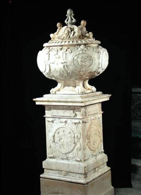 Funerary urn containing the heart of Francois I (1494-1547) de Pierre Bontemps