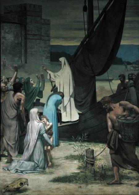 St. Genevieve Bringing Supplies to the City of Paris after the Siege de Pierre-Cécile Puvis de Chavannes
