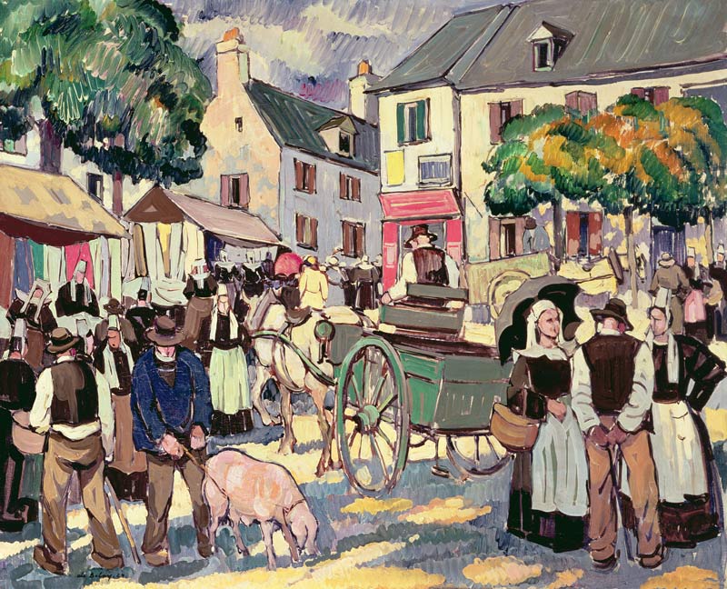 Market Day in Brittany de Pierre de Belay