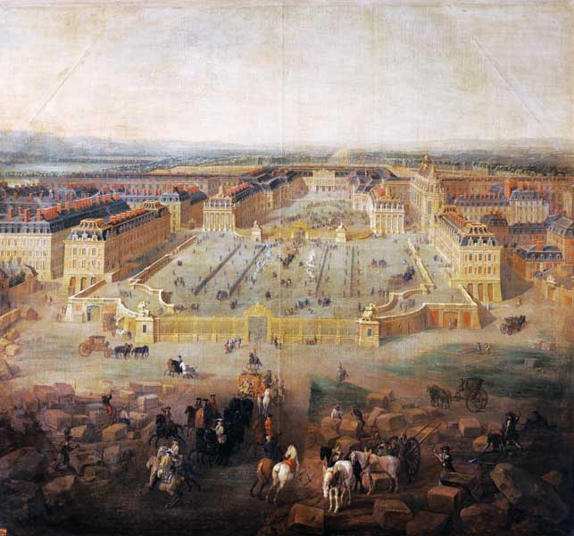 The Chateau de Versailles and the Place d'Armes de Pierre-Denis Martin
