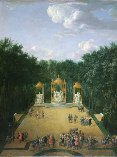 The Groves of the Baths of Apollo in the Gardens of Versailles de Pierre-Denis Martin