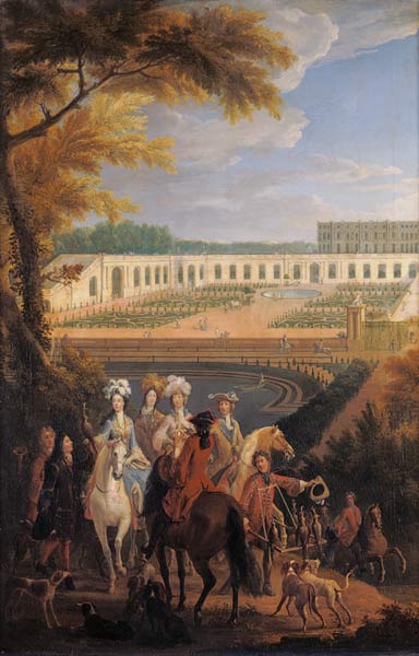 View of the Orangerie at Versailles de Pierre-Denis Martin