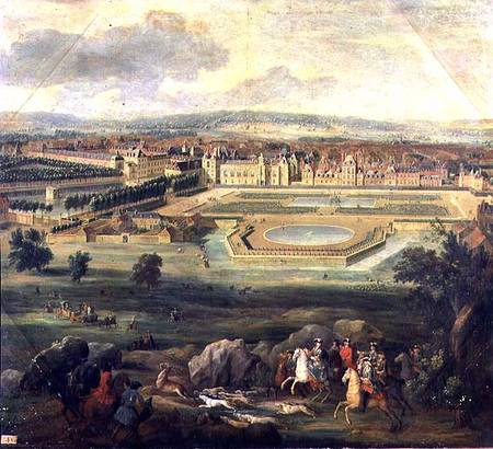 View of the Palace of Fontainebleau from the Parterre of the Tiber de Pierre-Denis Martin