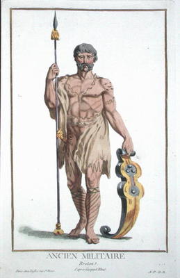 Dress of a Breton Warrior from 'Receuil des Estampes, Representant les Rangs et les Dignites, suivan de Pierre Duflos