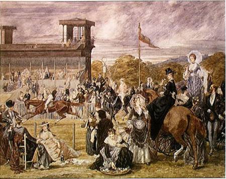 The Races at Longchamp in 1874 de Pierre Gavarni