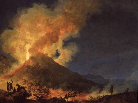Vesuvius Erupting de Pierre Jacques Volaire