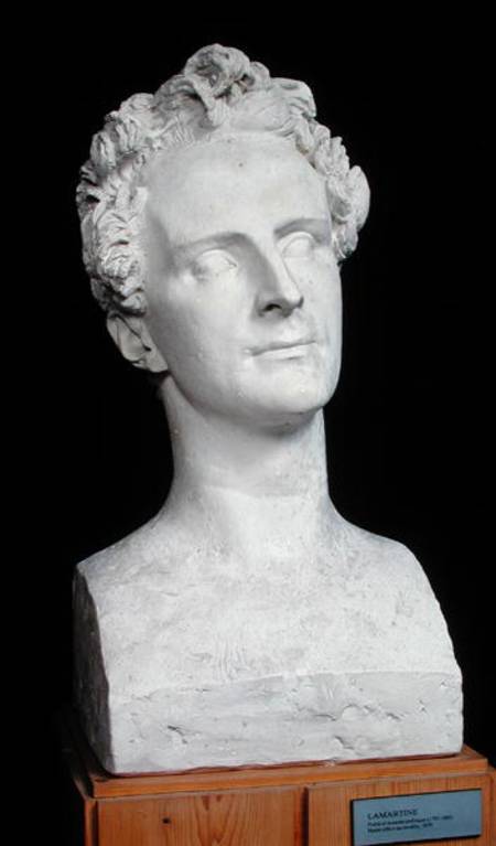 Bust of Alphonse de Lamartine (1792-1869) de Pierre Jean David d'Angers