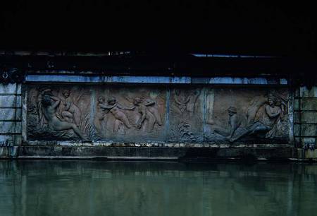 Bathing Nymphs, relief from the Bain des Nymphes, part of the Allee D'Eau, executed after models des de Pierre Legros