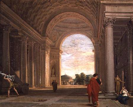 The Interior of a Church in Rome de Pierre Lemaire