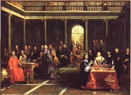 Queen Christina of Sweden (1626-89) and her Court de Pierre-Louis the Younger Dumesnil