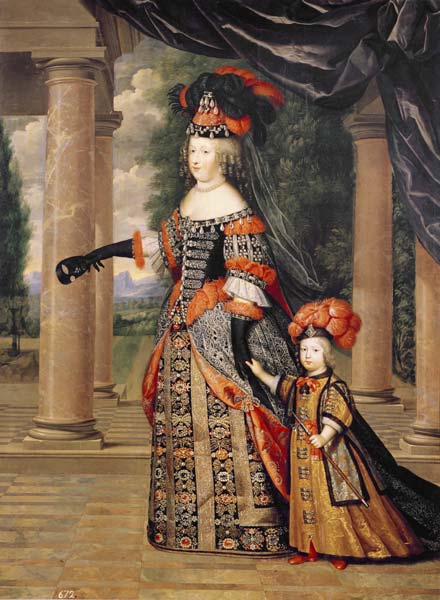 Maria Theresa of France / Ptg.Mignard de Pierre Mignard