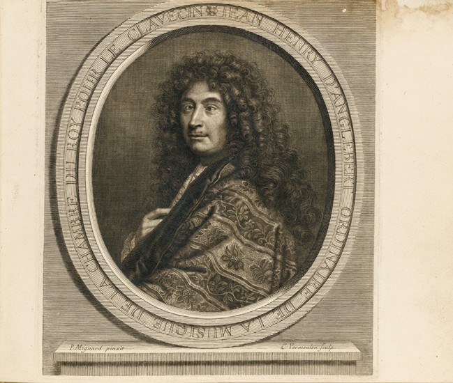 Portrait of the composer Jean-Henri d’Anglebert (1629-1691) de Pierre Mignard