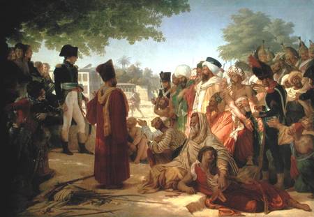 Napoleon Bonaparte (1769-1821) Pardoning the Rebels at Cairo, 23rd October 1798 de Pierre Narcisse Guérin