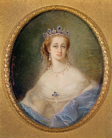 Portrait miniature of the Empress Eugenie (1826-1920)