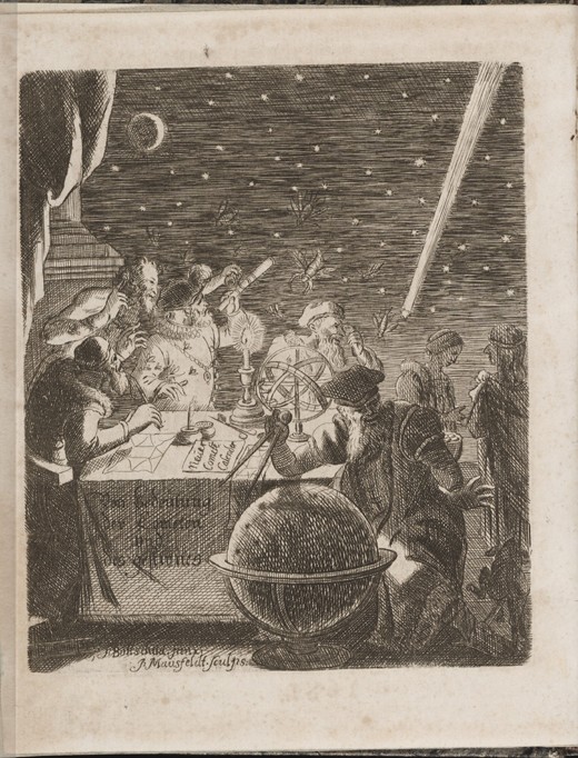 Observing the Heavens in the Age of Galileo (From: Von Bedeutung der Cometen) de Pierre Petit