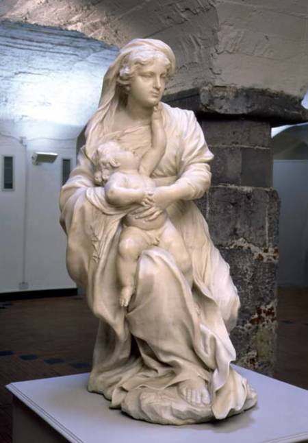 Madonna and Child, sculpture de Pierre  Puget