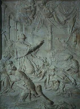 The Plague of Milan, bas relief