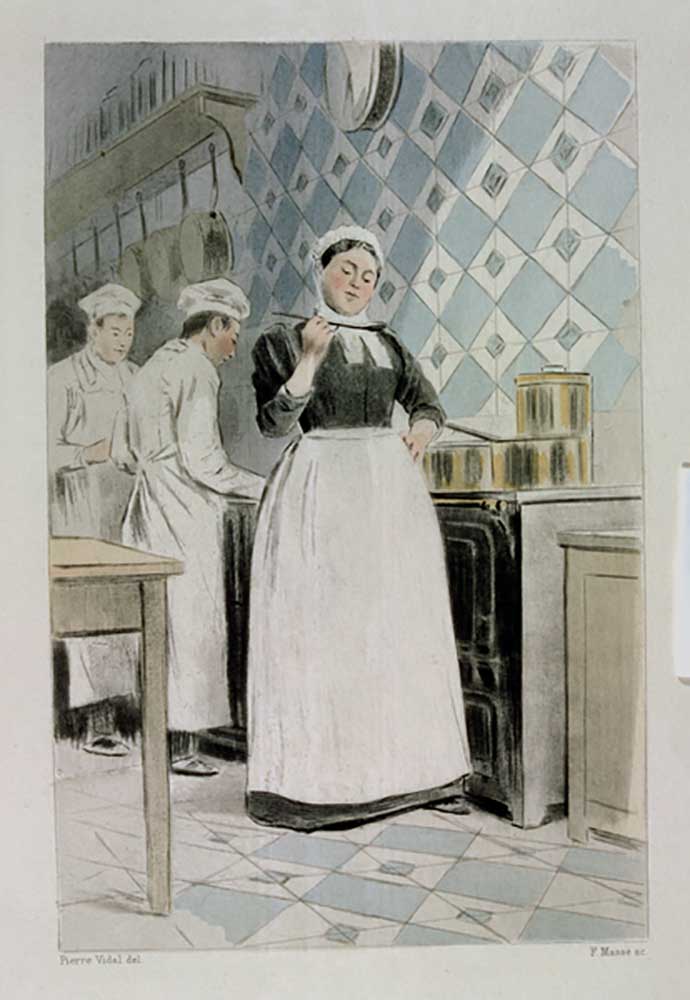 The Cook, from La Femme a Paris by Octave Uzanne, engraved by F. Masse, 1894 de Pierre Vidal