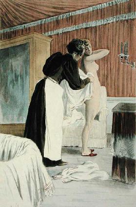 The Washing Tub, from La Femme a Paris by Octave Uzanne, engraved by F. Masse, 1894