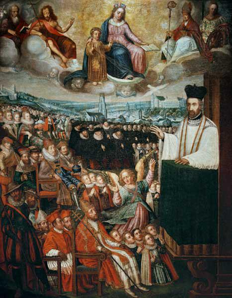 Petrus Canisius as preacher , Wuilleret