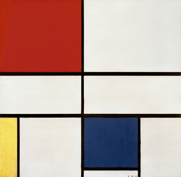 Komposition C, Komposition Nr. III, Komposition mit Rot, Gelb und Blau de Piet Mondrian