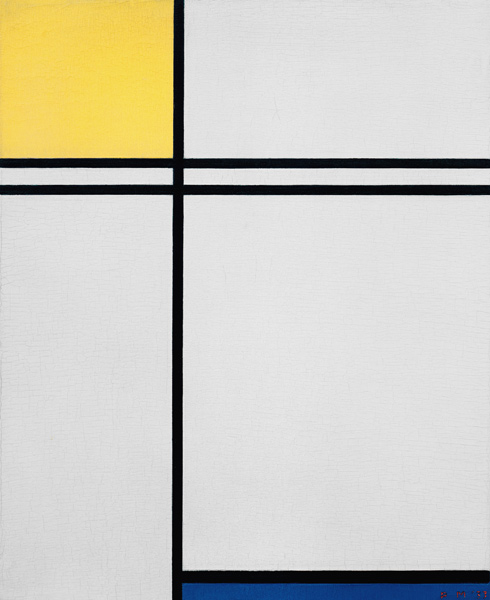 Composition yellow, blue../1933 de Piet Mondrian