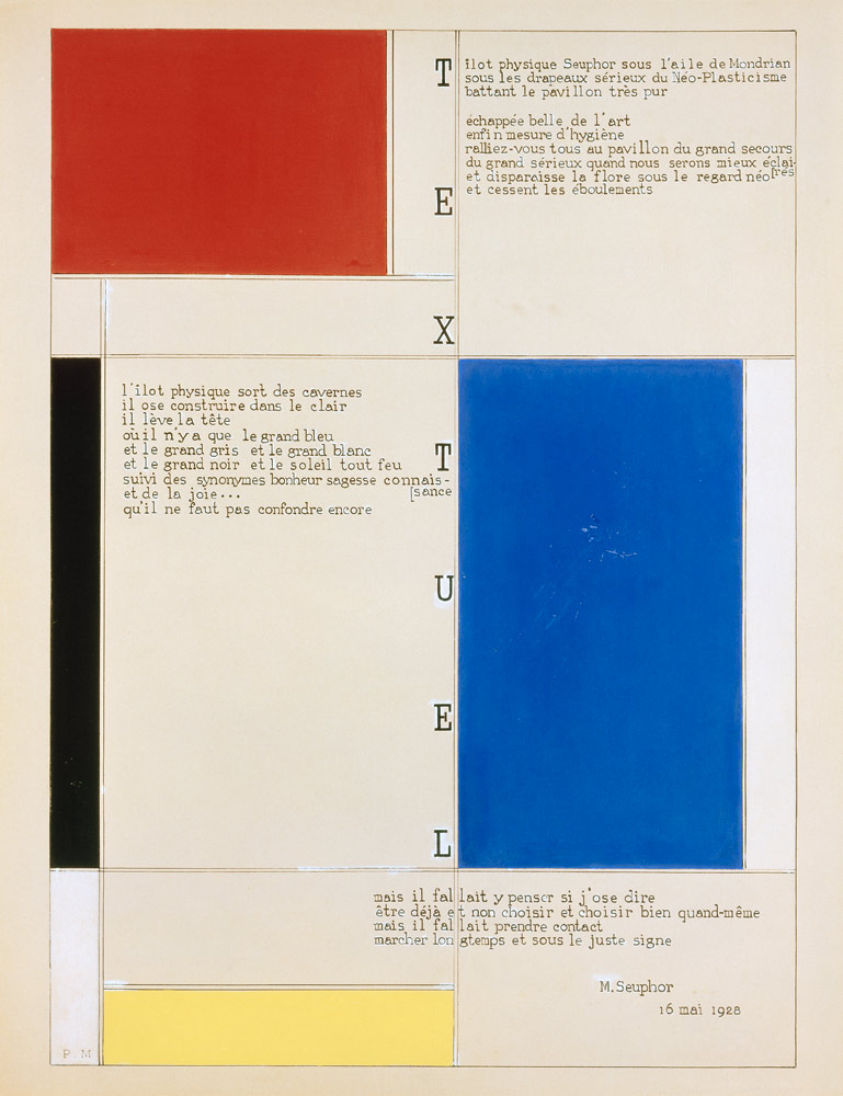 Tableau-Poeme de Piet Mondrian
