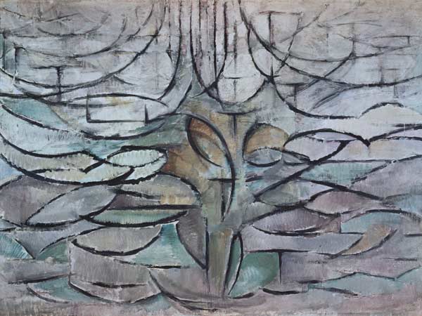Blühender Apfelbaum de Piet Mondrian