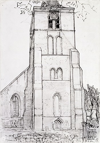 Church Tower at Domburg de Piet Mondrian