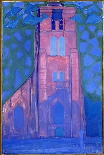 Church tower at Domburg de Piet Mondrian