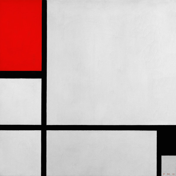 Composition Red And Black de Piet Mondrian