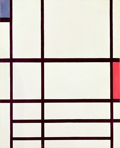 Composition in Red de Piet Mondrian