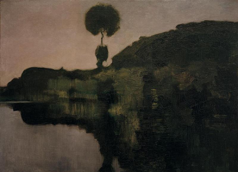 Evening On The Gein de Piet Mondrian