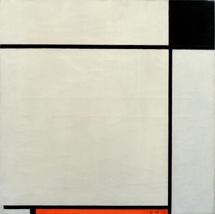 Composition with black…/1927 de Piet Mondrian