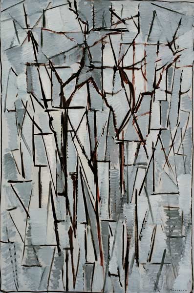 Composition trees II/c. 1912-13 de Piet Mondrian
