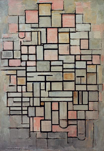 Composition No. IV; 1914 de Piet Mondrian
