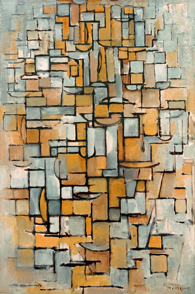 Tableau No. 1; Line Color/1913 de Piet Mondrian