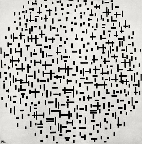 Line Composition de Piet Mondrian