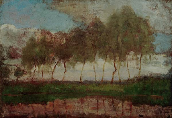 The Gein: Trees By The Water de Piet Mondrian