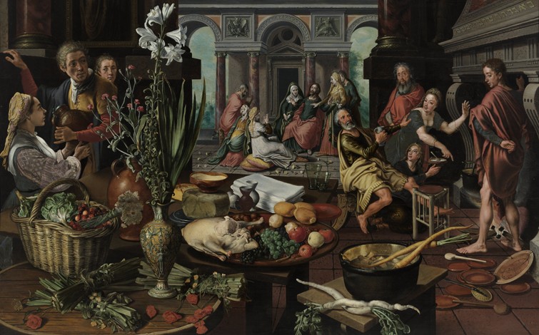 Christ in the House of Martha and Mary de Pieter Aertsen