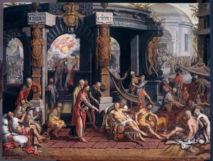 The Miracle at the Pool of Bethesda de Pieter Aertsen