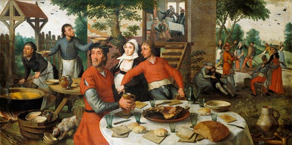 Farmer feast. de Pieter Aertzen